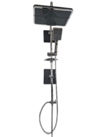 ⁦طقم دش مدور الماسورة نحاسي الحديث ومتكامل⁩ - الصورة ⁦4⁩