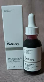 محلول التقشير (The Ordinary AHA 30% + BHA 2% Peeling Solution).