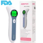 المنتج هو مقياس حرارة Jumper Medical FR412 بالأشعة تحت الحمراء ثنائي الوضع وبدون تلامس.