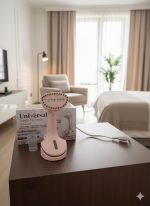 ⁦مكواة بخار يدوية محمولة من ماركة "Universal".⁩ - الصورة ⁦3⁩